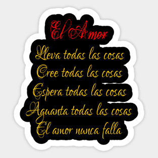 Love Never Fails - El amor nunca falla Sticker